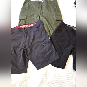 Three Men's Shorts.  Size 34. Ben Hogan,  Wrangler,  Sonoma.
